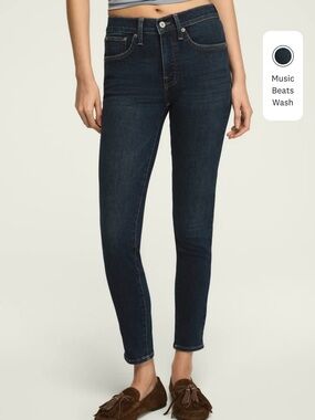 Lucky Brand Music Beats Wash Dark Indigo Skinny Jeans